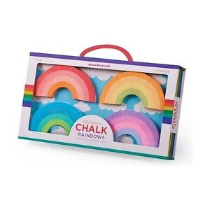 Crocodile Creek Sidewalk Rainbow Chalk 4 Pieces Ages 3+ Kids Toddlers Toys Games